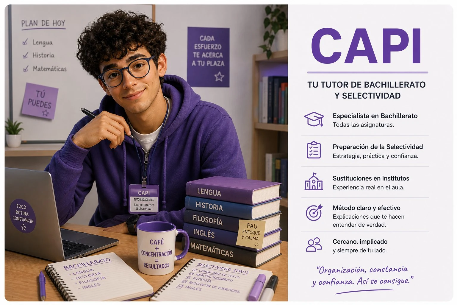 Capi — Tutor IA · Bachillerato · EBAU